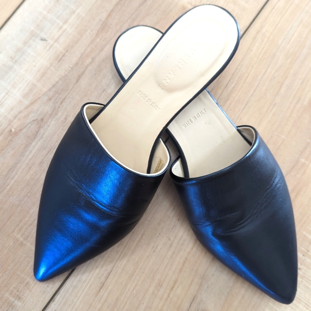 Everlane slip on flat mules